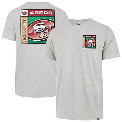 Men's '47 Gray San Francisco 49ers Chrome Plate Franklin T-Shirt