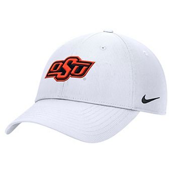 Men's Nike White Oklahoma State Cowboys 2025 On-Field Club Performance Adjustable Hat