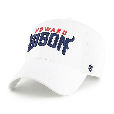 Men's '47 White Howard Bison Clean Up Adjustable Hat