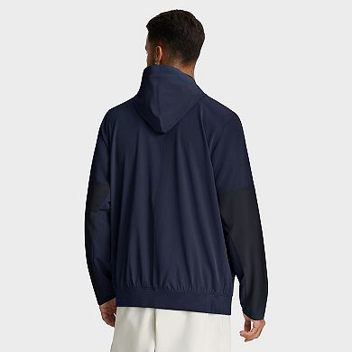 Men's Nike Navy Michigan Wolverines Anorak Half-Zip Hoodie Jacket