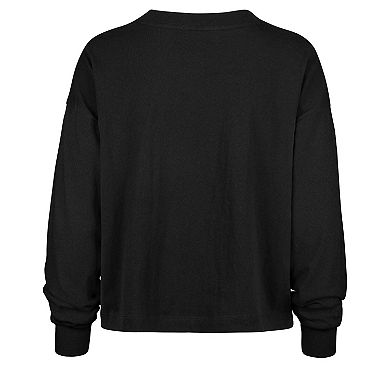 Women's '47 Black New York Jets Muse Sydney Long Sleeve T-Shirt