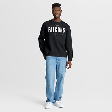 Men's Fanatics Black Atlanta Falcons Direct Handoff Legacy Pullover Sweatshirt