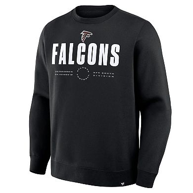 Men's Fanatics Black Atlanta Falcons Direct Handoff Legacy Pullover Sweatshirt
