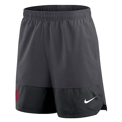 Men's Nike Anthracite Washington State Cougars 2025 Sideline Performance Shorts