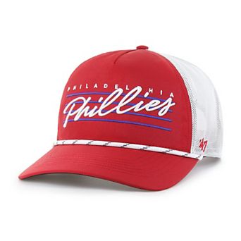 Men's '47 Red Philadelphia Phillies Brrr Downburst Mesh Hitch Adjustable Hat
