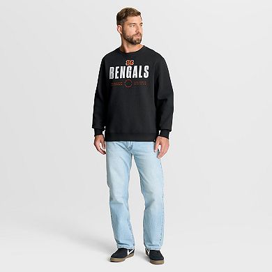 Men's Fanatics Black Cincinnati Bengals Direct Handoff Legacy Pullover Sweatshirt