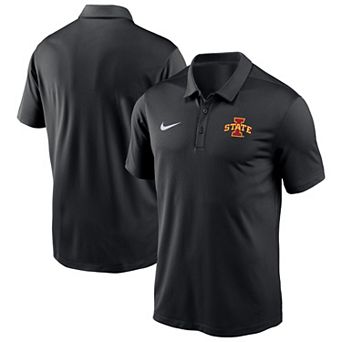 Men's Nike Black Iowa State Cyclones Victory Solid Performance Polo