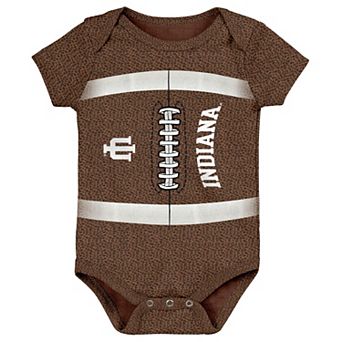Newborn Outerstuff Brown Indiana Hoosiers Football Body Suit