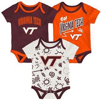 Newborn & Infant Outerstuff Virginia Tech Hokies Three-Pack All Day Play Bodysuit Set