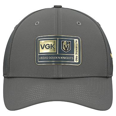 Men's Fanatics Gray Vegas Golden Knights Authentic Pro Training Camp Flex Hat