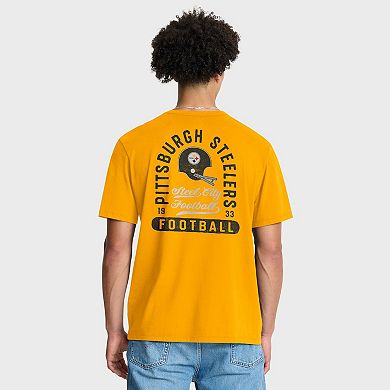 Men's Fanatics Gold Pittsburgh Steelers Fluid Motion Legacy T-Shirt