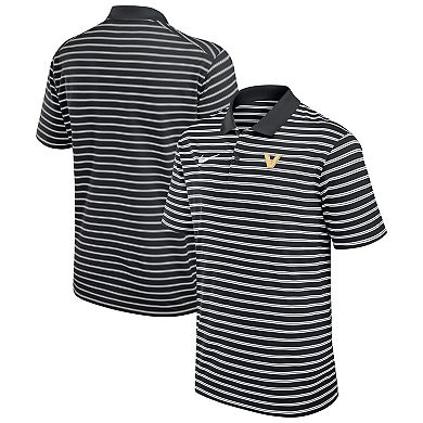 Men's Nike Black Vanderbilt Commodores Victory Stripe Performance Polo