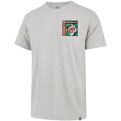 Men's '47 Gray Cincinnati Bengals Chrome Plate Franklin T-Shirt