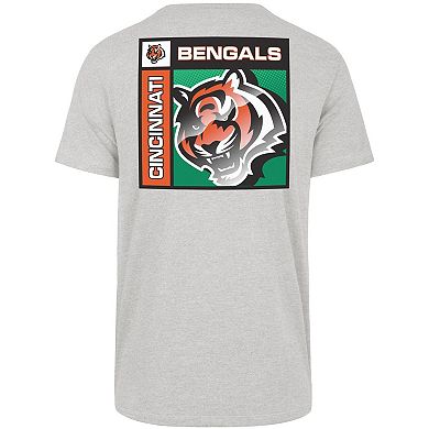 Men's '47 Gray Cincinnati Bengals Chrome Plate Franklin T-Shirt