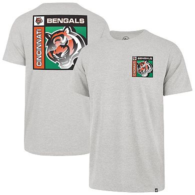 Men's '47 Gray Cincinnati Bengals Chrome Plate Franklin T-Shirt