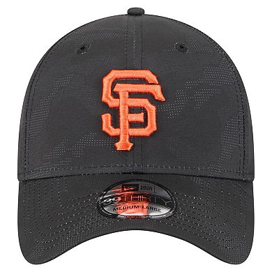 Men's New Era Black San Francisco Giants Tonal Camo 39THIRTY Flex Hat