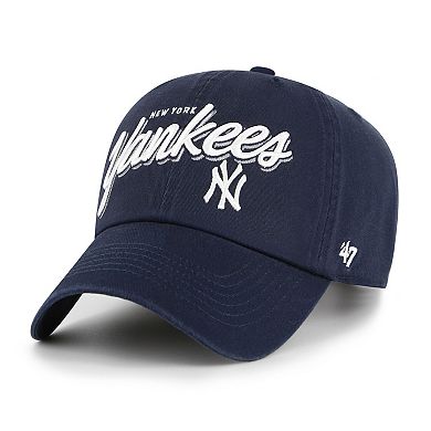 Women's '47 Navy New York Yankees Ariana Clean Up Adjustable Hat
