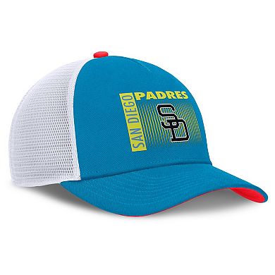 Men's Nike Teal San Diego Padres Neon 90s Rise Structured Performance Adjustable Trucker Hat