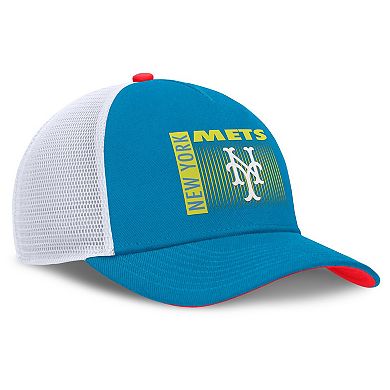 Men's Nike Teal New York Mets Neon 90s Rise Structured Performance Adjustable Trucker Hat
