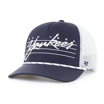 Men's '47 Navy New York Yankees Brrr Downburst Mesh Hitch Adjustable Hat