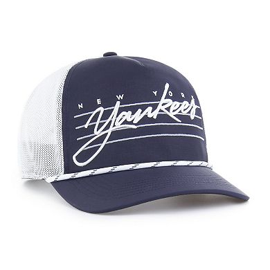 Men's '47 Navy New York Yankees Brrr Downburst Mesh Hitch Adjustable Hat