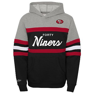 Youth Mitchell Ness Black San Francisco 49ers Throwback Head