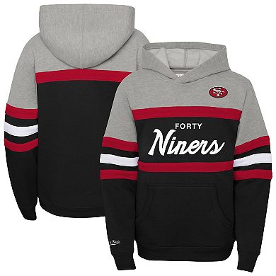 Youth Mitchell & Ness Black San Francisco 49ers Throwback Head Coach Pullover Hoodie