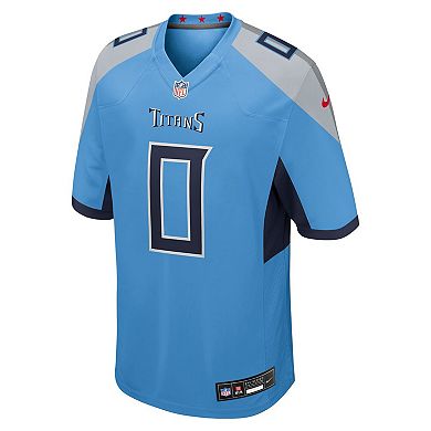 Men's Nike Calvin Ridley Light Blue Tennessee Titans Team Game Jersey