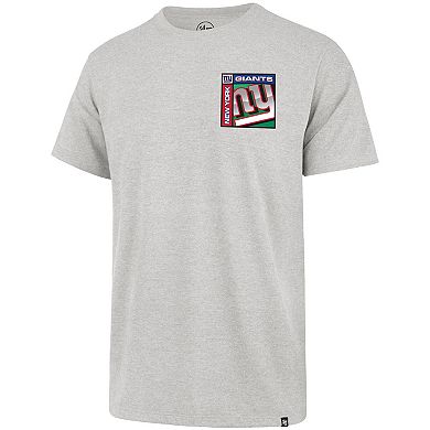 Men's '47 Gray New York Giants Chrome Plate Franklin T-Shirt