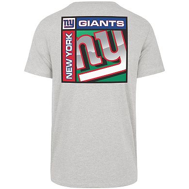 Men's '47 Gray New York Giants Chrome Plate Franklin T-Shirt