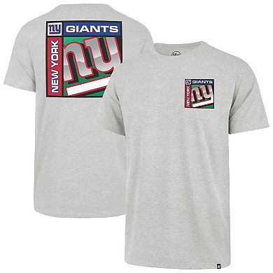 Men's '47 Gray New York Giants Chrome Plate Franklin T-Shirt