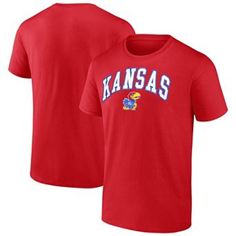 Men's Red Kansas Jayhawks Basic Logo T-Shirt