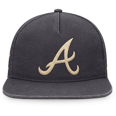 Men's Nike Anthracite Atlanta Braves Monotone Pro Adjustable Hat