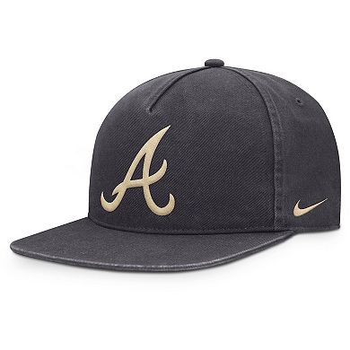 Men's Nike Anthracite Atlanta Braves Monotone Pro Adjustable Hat