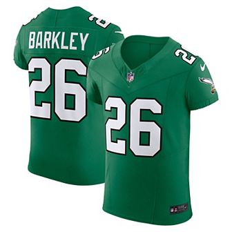 Men's Nike Saquon Barkley Kelly Green Philadelphia Eagles Alternate Vapor F.U.S.E. Elite Jersey