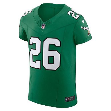 Men's Nike Saquon Barkley Kelly Green Philadelphia Eagles Alternate Vapor F.U.S.E. Elite Jersey