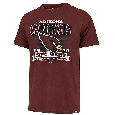 Men's '47 Cardinal Arizona Cardinals Stripe Splash Franklin T-Shirt