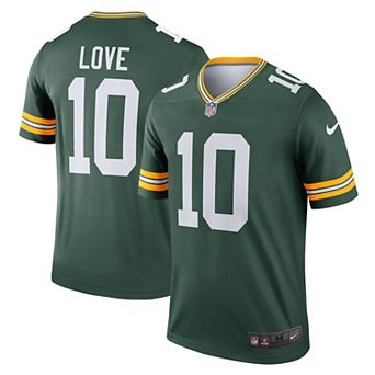Men's Nike Jordan Love Green Green Bay Packers Legend Player Performance Top