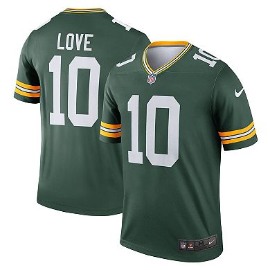 Men's Nike Jordan Love Green Green Bay Packers Legend Player Performance Top