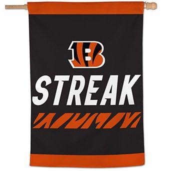 WinCraft Cincinnati Bengals Streak 28" x 40" Single-Sided Vertical Banner