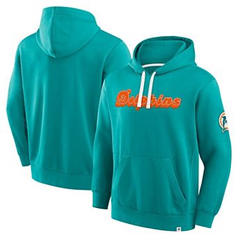 Men's Fanatics Aqua Miami Dolphins New Horizons Heritage Pullover Hoodie