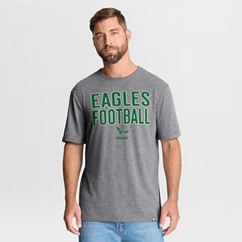 Men's Fanatics Heather Gray Philadelphia Eagles First Down Tribute Tri-Blend T-Shirt