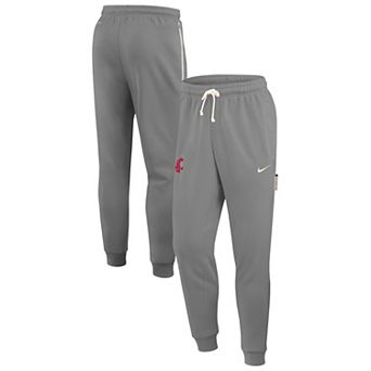 Men's Nike Heather Gray Washington State Cougars 2025 Sideline Performance Taper Pants