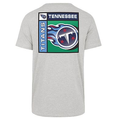 Men's '47 Gray Tennessee Titans Chrome Plate Franklin T-Shirt