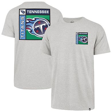 Men's '47 Gray Tennessee Titans Chrome Plate Franklin T-Shirt