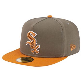 Men's New Era Olive/Orange Chicago White Sox Two-Tone Color Pack A-Frame 59FIFTY Fitted Hat