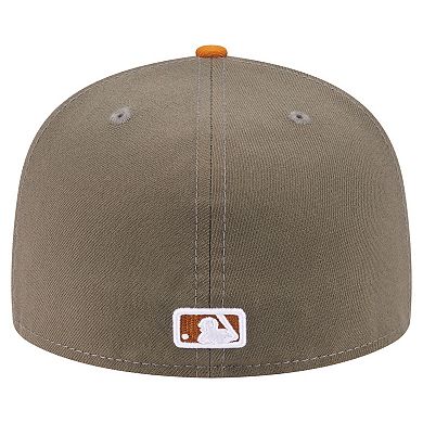 Men's New Era Olive/Orange Chicago White Sox Two-Tone Color Pack A-Frame 59FIFTY Fitted Hat