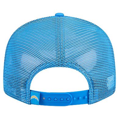 Men's New Era Gold/Powder Blue Los Angeles Chargers Outdoor Split Panel 9FIFTY Snapback Hat