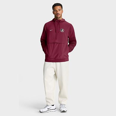 Men's Nike Garnet Florida State Seminoles Anorak Half-Zip Hoodie Jacket