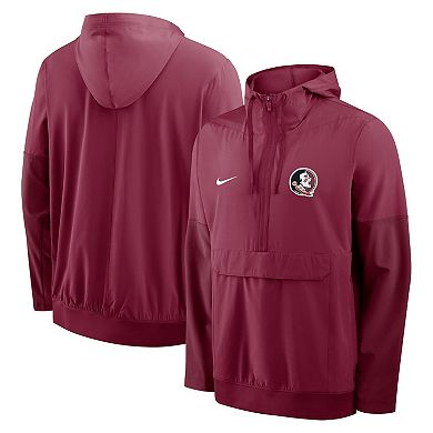 Men's Nike Garnet Florida State Seminoles Anorak Half-Zip Hoodie Jacket